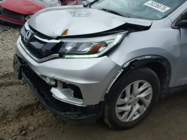 2HKRM4H7XFH667349 - 2015 HONDA CR-V EXL SILVER photo 9