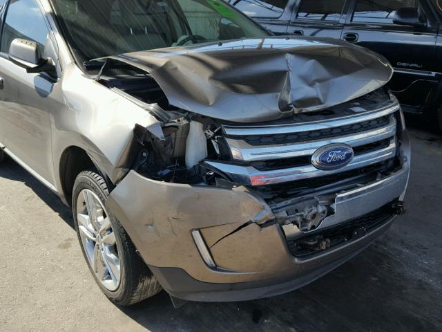 2FMDK3JC8EBB35492 - 2014 FORD EDGE SEL GRAY photo 9