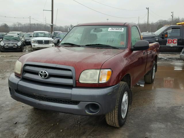 5TBJN32164S442581 - 2004 TOYOTA TUNDRA BURGUNDY photo 2