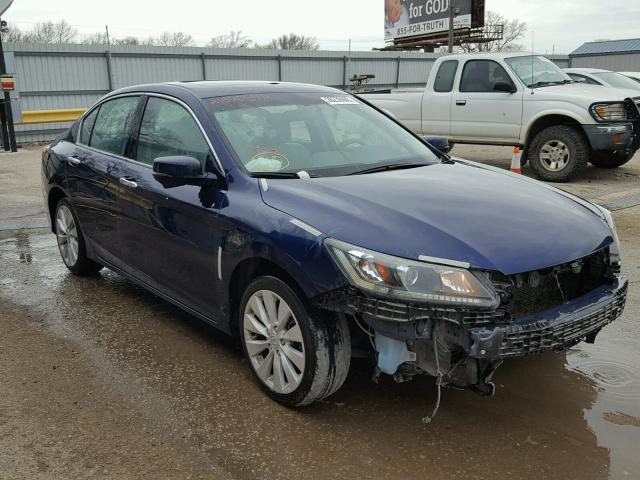 1HGCR2F79DA140701 - 2013 HONDA ACCORD EX BLUE photo 1