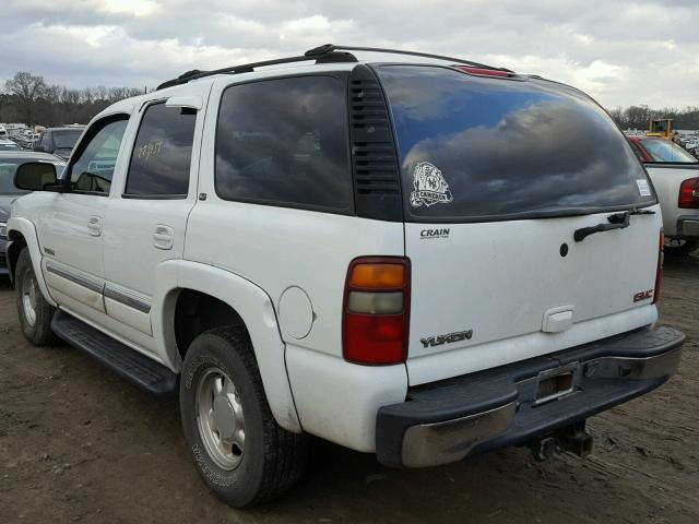 1GKEC13Z03J300556 - 2003 GMC YUKON WHITE photo 3