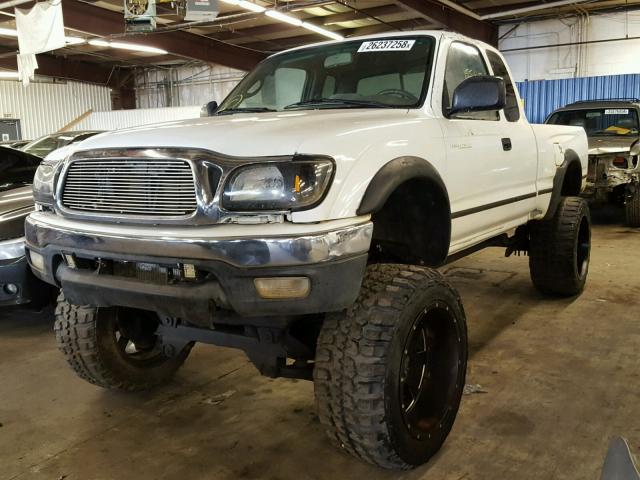 5TEWN72N71Z764961 - 2001 TOYOTA TACOMA XTR WHITE photo 2