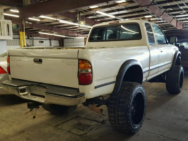 5TEWN72N71Z764961 - 2001 TOYOTA TACOMA XTR WHITE photo 4