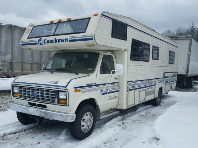 1FDKE30G3LHA97530 - 1990 FORD ECONOLINE WHITE photo 2