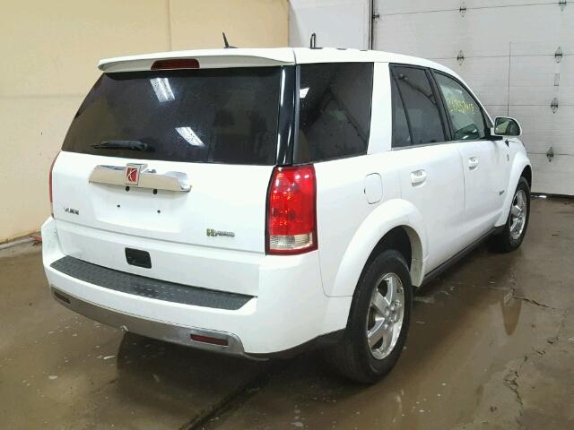 5GZCZ33Z47S851147 - 2007 SATURN VUE HYBRID WHITE photo 4