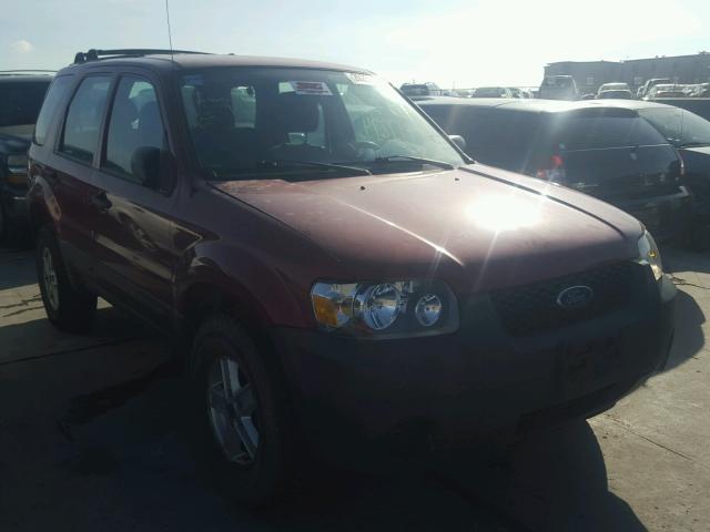 1FMYU02Z17KA67543 - 2007 FORD ESCAPE XLS RED photo 1