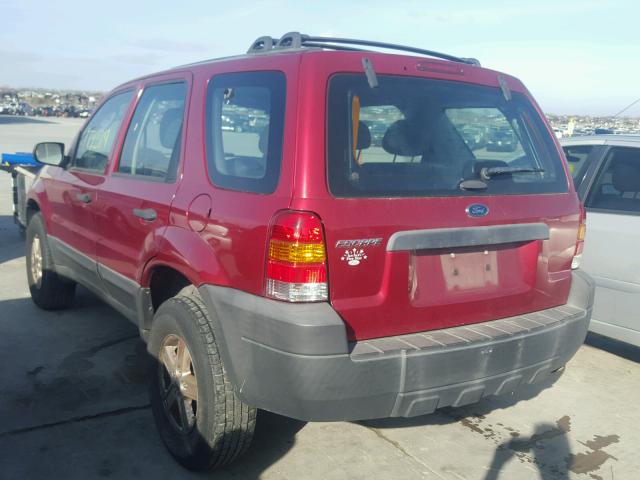 1FMYU02Z17KA67543 - 2007 FORD ESCAPE XLS RED photo 3