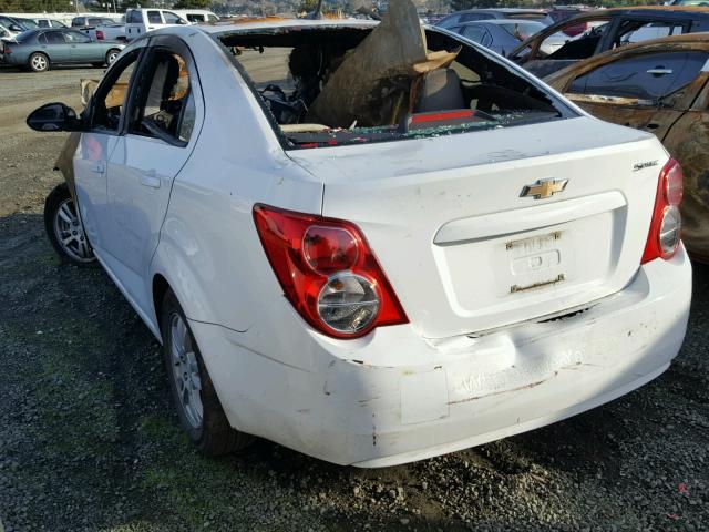 1G1JA5SH2C4224460 - 2012 CHEVROLET SONIC LS WHITE photo 3