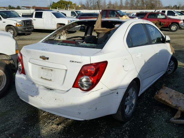 1G1JA5SH2C4224460 - 2012 CHEVROLET SONIC LS 白色 照片 4