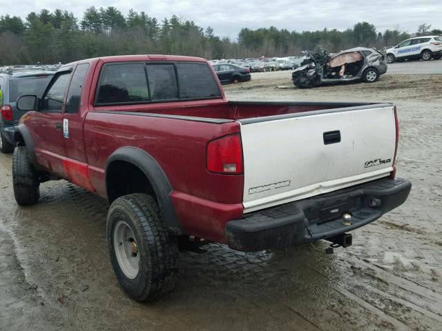 1GCCT19W618112483 - 2001 CHEVROLET S TRUCK S1 RED photo 3