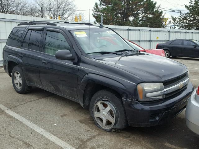 1GNDS13S362127361 - 2006 CHEVROLET TRAILBLAZE BLACK photo 1