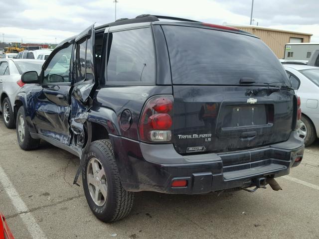 1GNDS13S362127361 - 2006 CHEVROLET TRAILBLAZE BLACK photo 3