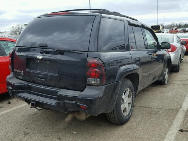 1GNDS13S362127361 - 2006 CHEVROLET TRAILBLAZE BLACK photo 4