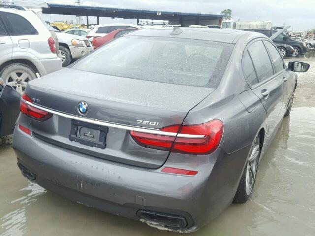 WBA7F2C54HG422272 - 2017 BMW 750 XI GRAY photo 4