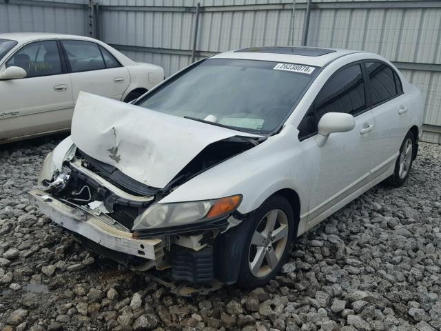 1HGFA16877L118356 - 2007 HONDA CIVIC EX WHITE photo 2