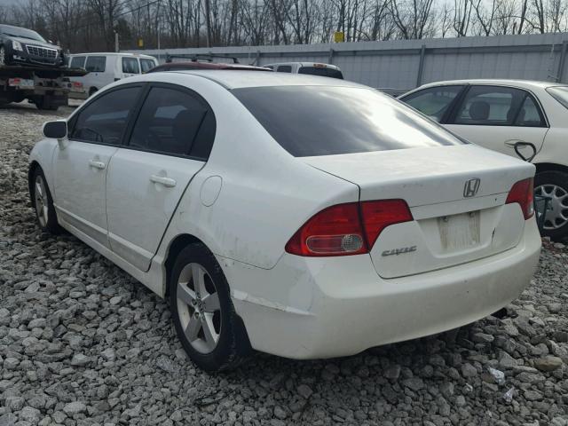 1HGFA16877L118356 - 2007 HONDA CIVIC EX WHITE photo 3