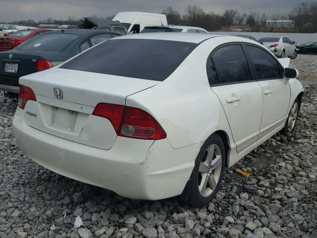 1HGFA16877L118356 - 2007 HONDA CIVIC EX WHITE photo 4