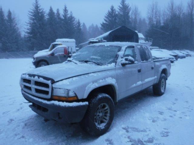 1D7HG38K34S664380 - 2004 DODGE DAKOTA QUA SILVER photo 2