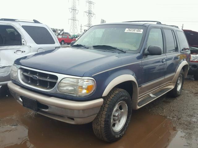 1FMZU34E3WZB65639 - 1998 FORD EXPLORER BLUE photo 2