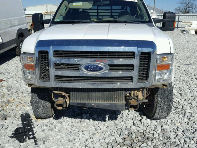 1FDSW35R38EE50980 - 2008 FORD F350 SRW S WHITE photo 9