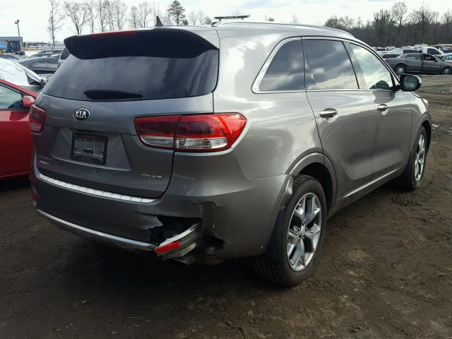 5XYPK4A59GG085600 - 2016 KIA SORENTO SX GRAY photo 4