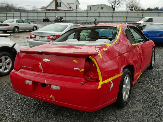 2G1WM15K769260532 - 2006 CHEVROLET MONTE CARL 红色 照片 4