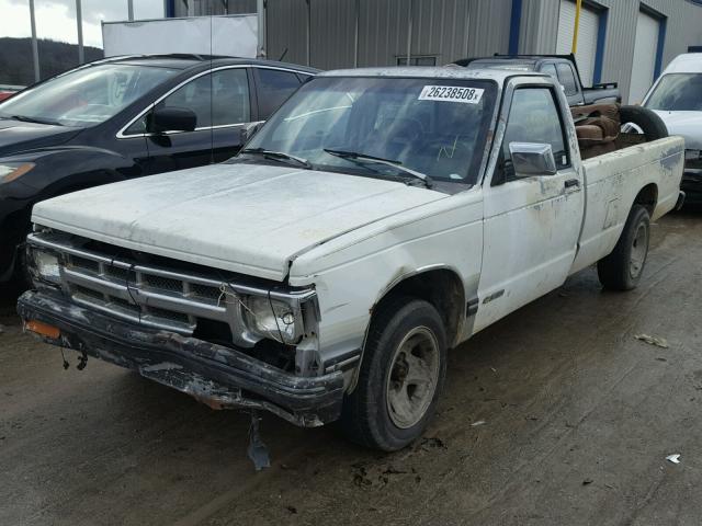 1GCCS14Z8N8148539 - 1992 CHEVROLET S TRUCK S1 WHITE photo 2