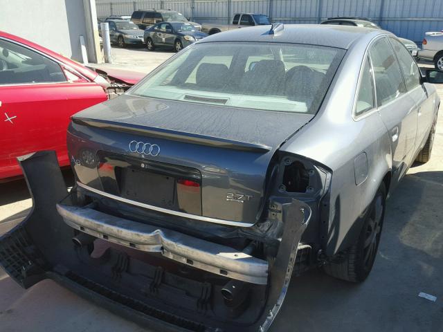 WAUCD64B14N053294 - 2004 AUDI A6 S-LINE GRAY photo 4