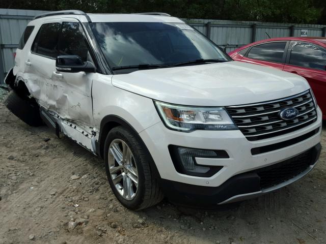 1FM5K7D84HGD00101 - 2017 FORD EXPLORER X WHITE photo 1