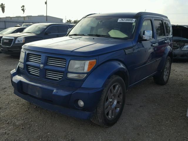 1D4PT5GX7AW141526 - 2010 DODGE NITRO SXT BLUE photo 2