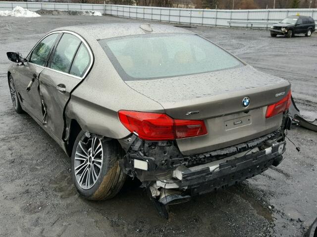 WBAJE7C37HWA03670 - 2017 BMW 540 XI BEIGE photo 3