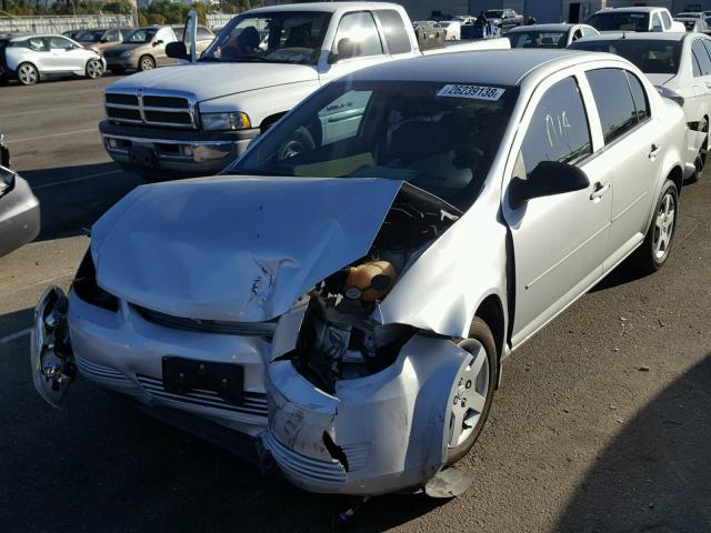 1G1AK55FX77284336 - 2007 CHEVROLET COBALT LS SILVER photo 2