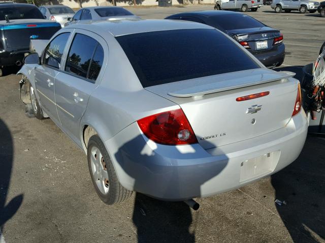 1G1AK55FX77284336 - 2007 CHEVROLET COBALT LS SILVER photo 3