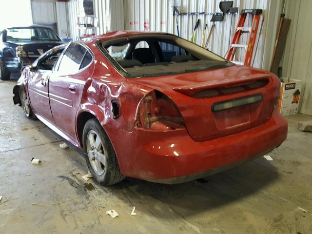 2G2WP552481159654 - 2008 PONTIAC GRAND PRIX RED photo 3