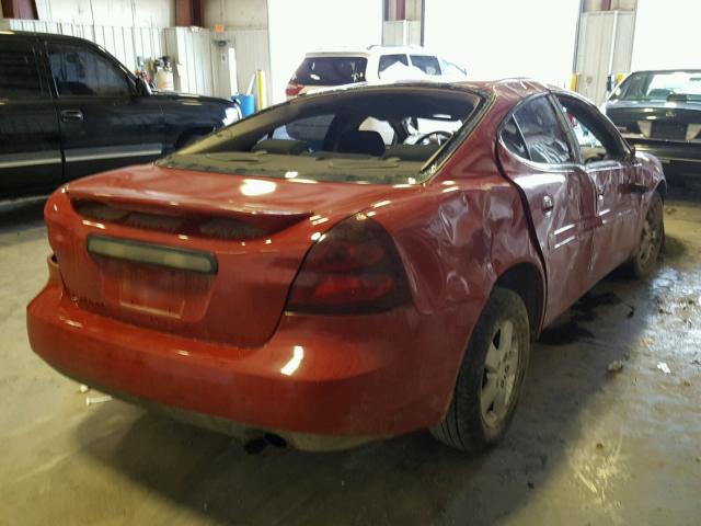 2G2WP552481159654 - 2008 PONTIAC GRAND PRIX RED photo 4