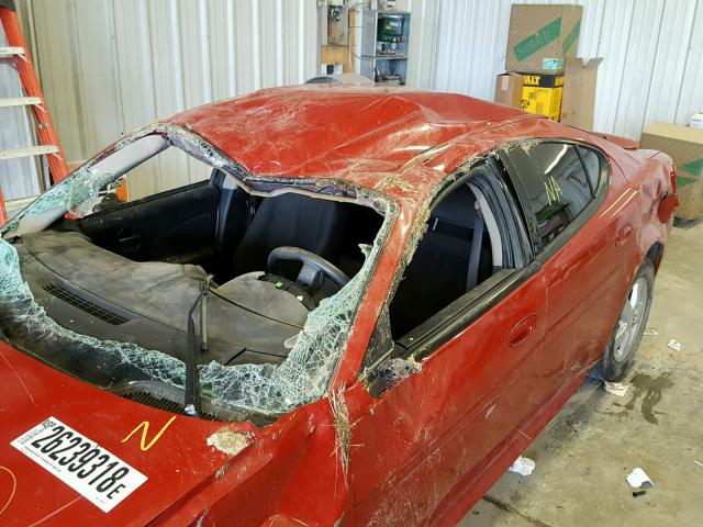 2G2WP552481159654 - 2008 PONTIAC GRAND PRIX RED photo 9