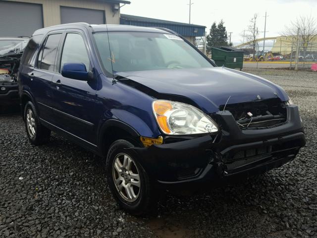 JHLRD78842C064805 - 2002 HONDA CR-V EX BLUE photo 1