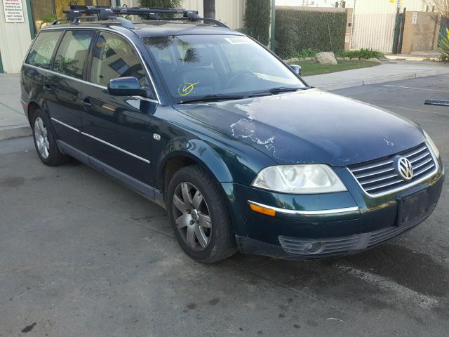 WVWWH63B52E191973 - 2002 VOLKSWAGEN PASSAT GLX GREEN photo 1