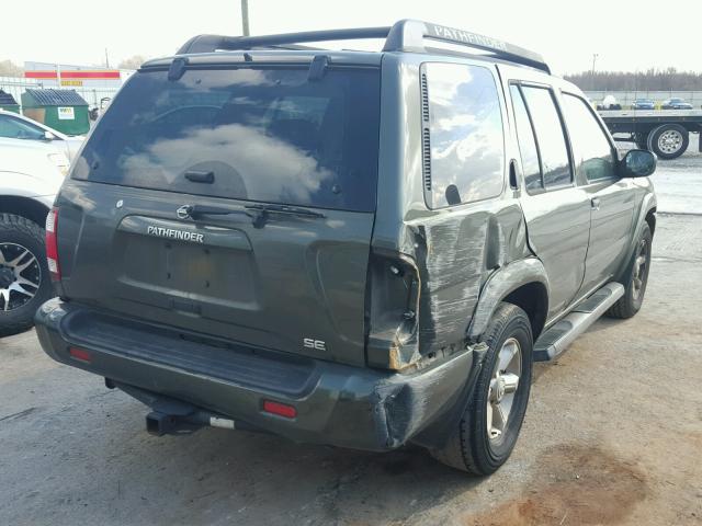 JN8DR09X84W802228 - 2004 NISSAN PATHFINDER GREEN photo 4