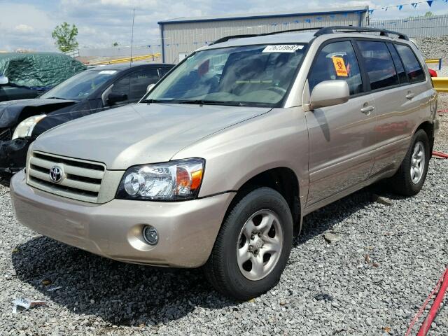 JTEGD21A670160475 - 2007 TOYOTA HIGHLANDER TAN photo 2