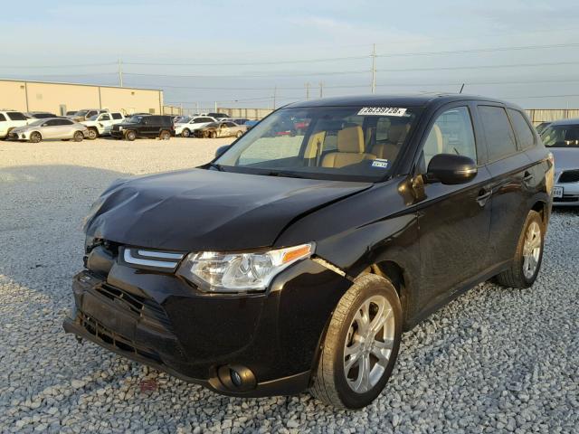 JA4AD3A38EZ009366 - 2014 MITSUBISHI OUTLANDER BLACK photo 2