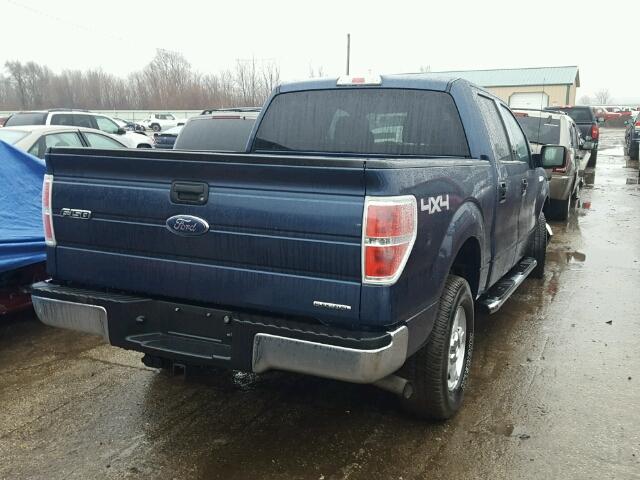 1FTFW1EF1DFD96129 - 2013 FORD F150 SUPER BLUE photo 4