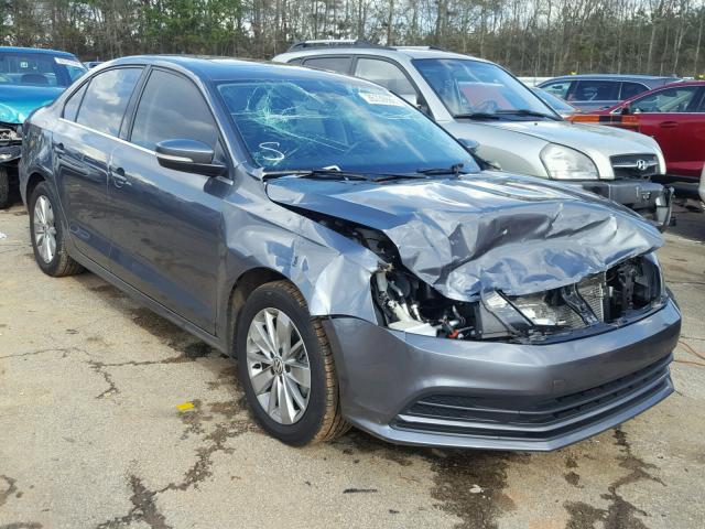 3VWLA7AJ2FM255049 - 2015 VOLKSWAGEN JETTA TDI GRAY photo 1