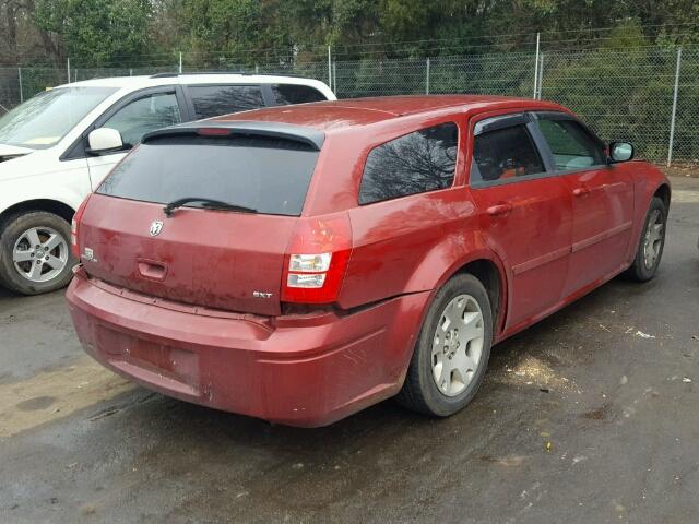 2D4FV47VX6H433322 - 2006 DODGE MAGNUM SXT BURGUNDY photo 4