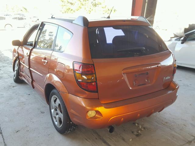 5Y2SL63895Z406589 - 2005 PONTIAC VIBE ORANGE photo 3