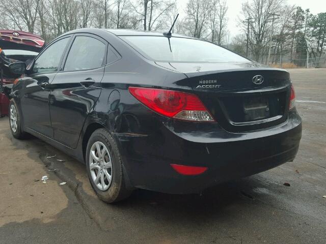 KMHCT4AE5DU395745 - 2013 HYUNDAI ACCENT GLS BLACK photo 3