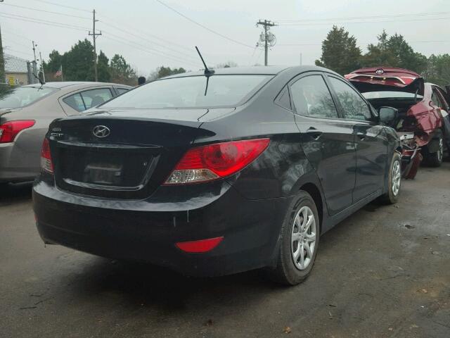 KMHCT4AE5DU395745 - 2013 HYUNDAI ACCENT GLS BLACK photo 4