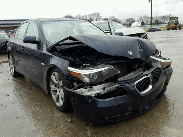 WBANB33534B087151 - 2004 BMW 545 I BLUE photo 1