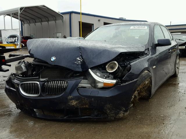 WBANB33534B087151 - 2004 BMW 545 I BLUE photo 2