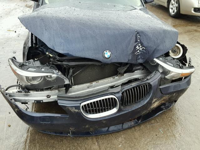 WBANB33534B087151 - 2004 BMW 545 I BLUE photo 9